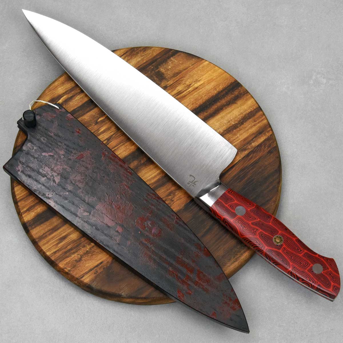 Hikari BTN S90V MCWH Gyuto 210mm Red Micarta
