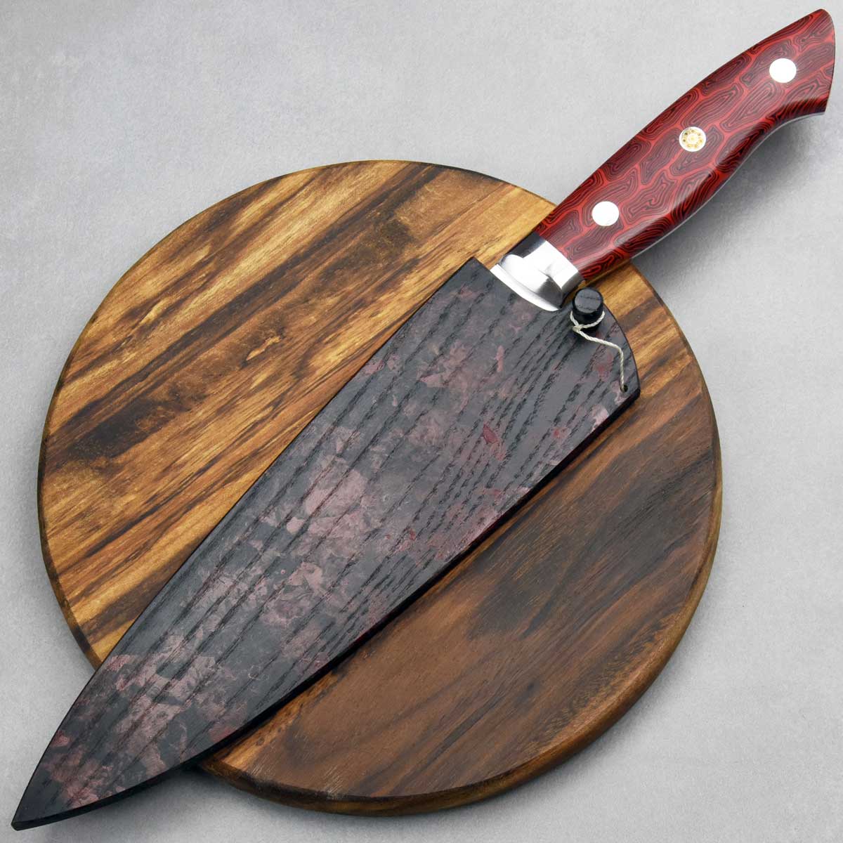 Hikari BTN S90V MCWH Gyuto 210mm Red Micarta
