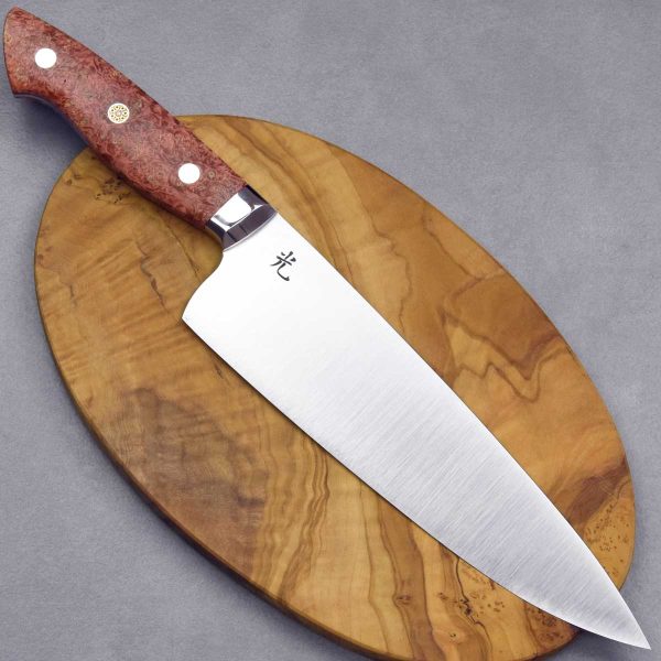 Hikari BTN S90V MCWH Gyuto 210mm Stabilized Wood