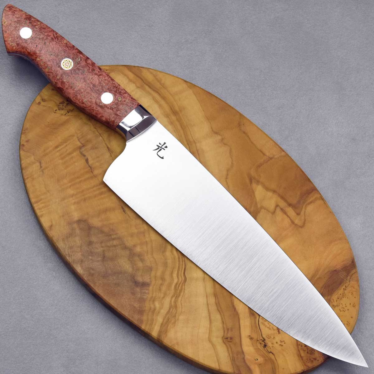 Hikari BTN S90V MCWH Gyuto 210mm Stabilized Wood