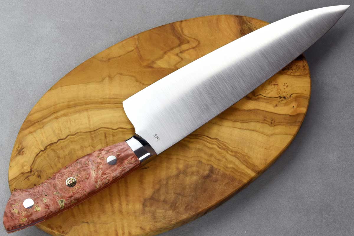 Hikari BTN S90V MCWH Gyuto 210mm Stabilized Wood