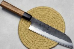 סכין שף (סנטוקו) יושידה 180מ"מ ZDP-189 שחור