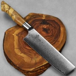 סכין ירקות (נקירי) היגאשי 180מ"מ 10Cr15CoMoV Spalted