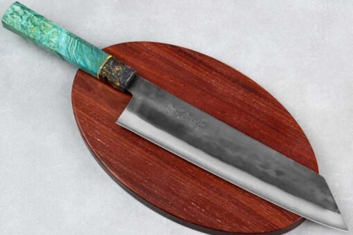 סכין שף (קיריצוקא) יושידה 240מ"מ ZDP-189 טורקיז