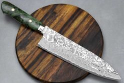 סכין שף (גיוטו) שירו קאמו 210מ"מ SG2 ירוק