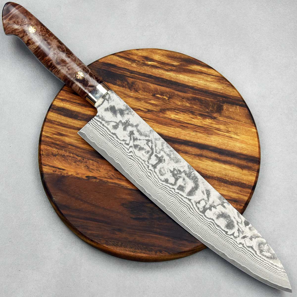 סכין שף (גיוטו) שירו קאמו 240מ"מ SG2 חום