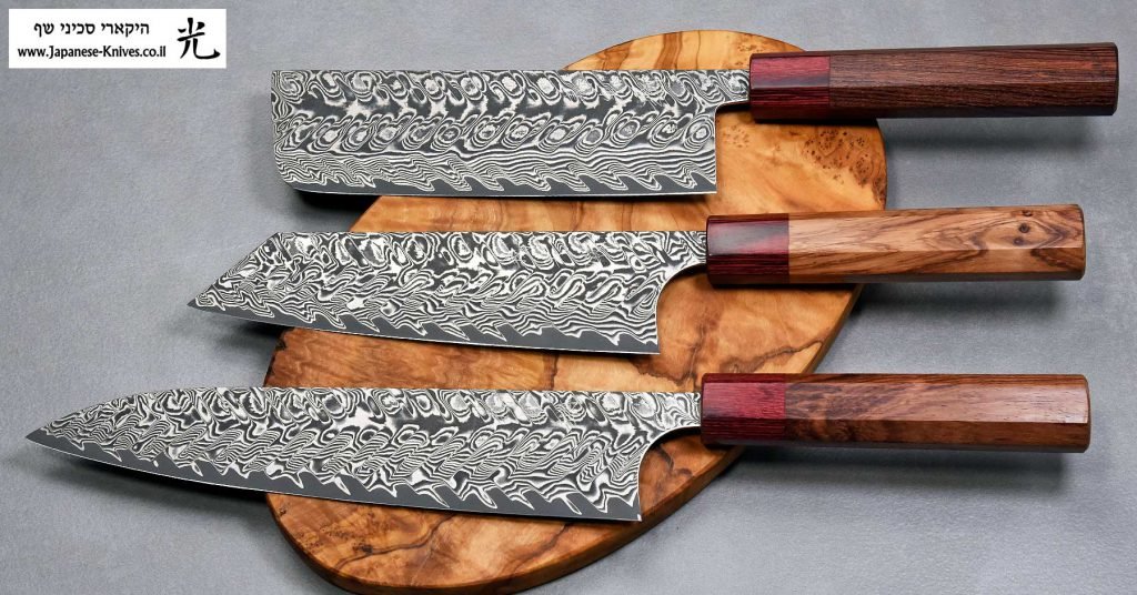 סכיני שף מבית הירושי קאטו - סדרת דמשק שחור Ad 1:1.91