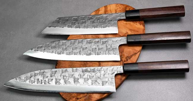 סכיני שף בעבודת יד של טאנאקה קצ'וטו - סדרת Aogami#2